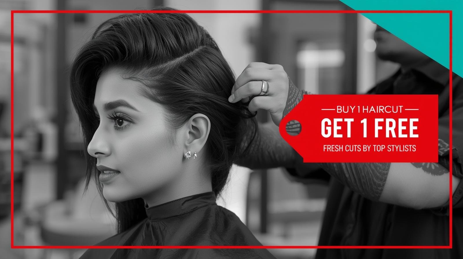 Buy 1 Haircut Get 1 Haircut Free