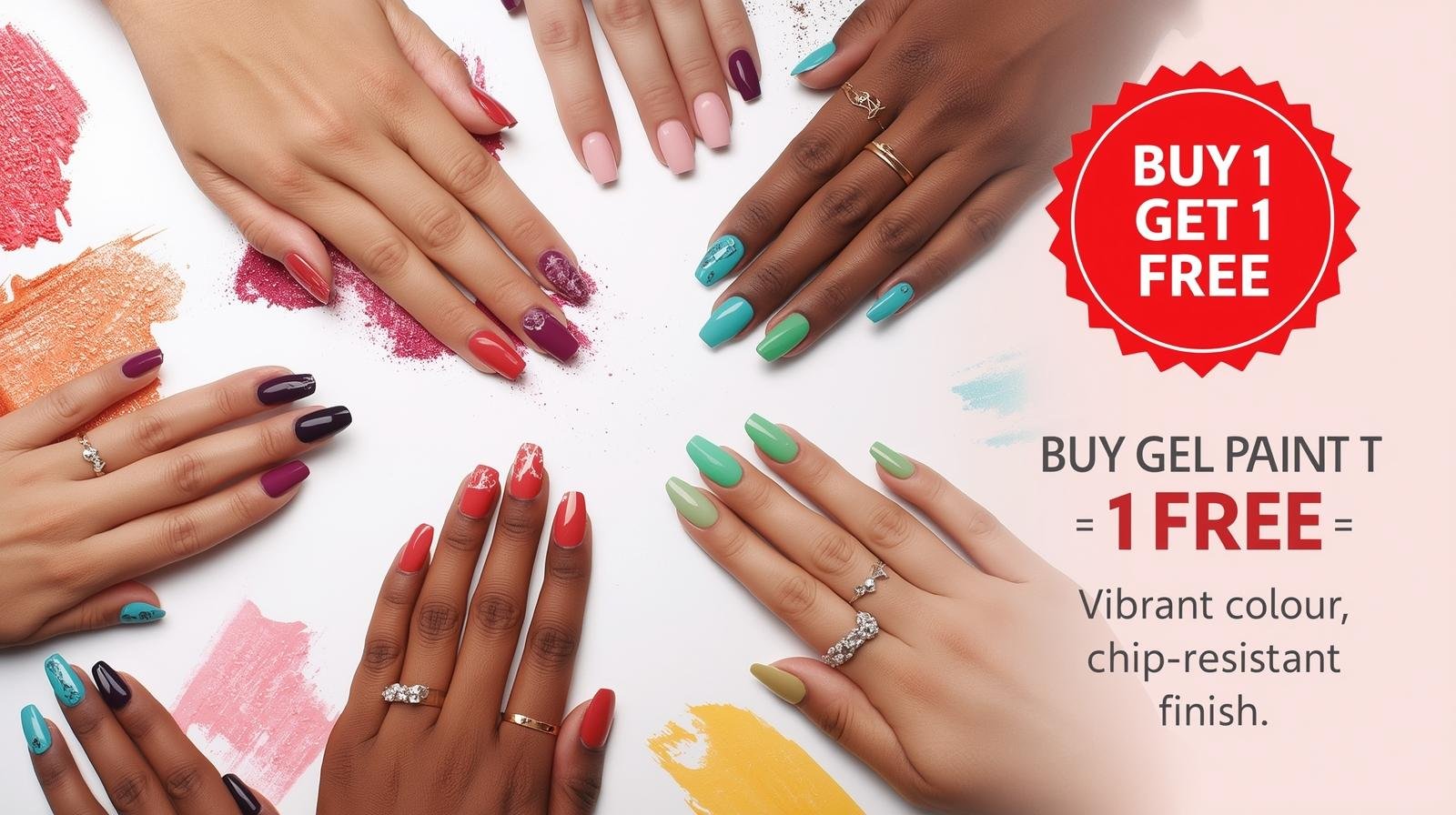 Buy 1 Gel paint, get 1 Gel paint free